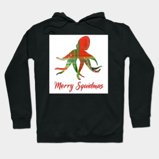 Funny CHRISTMAS Plaid Squid Hoodie